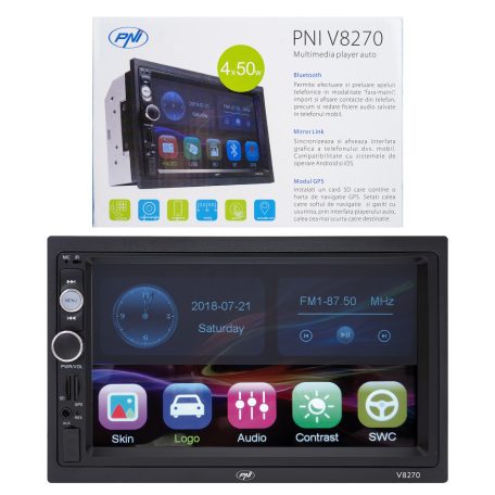 PNI 2 dines, GPS modulos, érintő kijelzős Mp5 Bluetooth lejátszó (PNI-V8270)