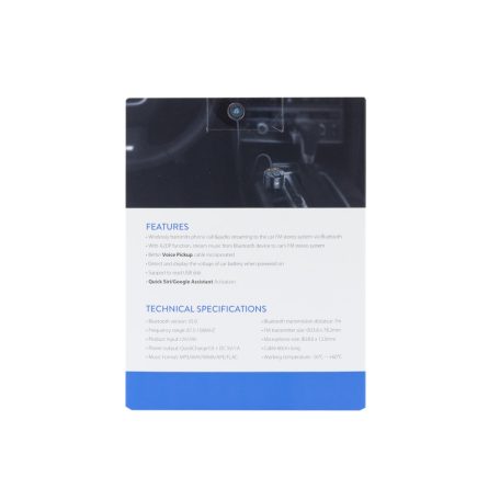 PNI Bluetooth FM transzmitter, különálló mikrofonnal (PNI-V880)