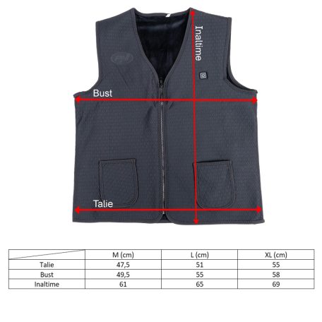 PNI Fűthető elekrtomos mellény/aláöltözet XL-es méret (PNI-VI-XL)