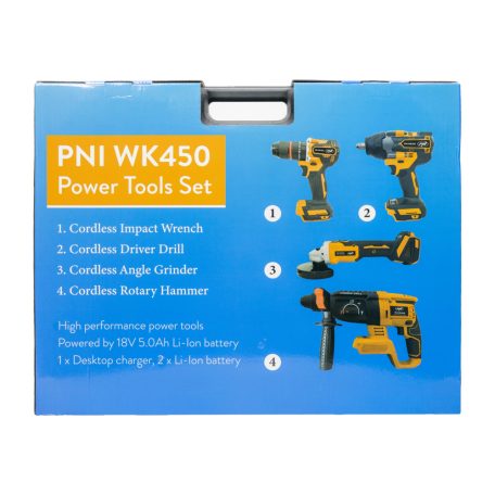 PNI Elektromos szerszámkészlet akkuval, kofferrel (PNI-WK450)