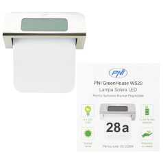   PNI Napelemes LED házszámvilágítás, fém kivitel (PNI-WS20)