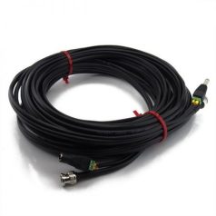 Szerelt profi koax kábel (RG59)+táp 10m (SZKABELDC10)