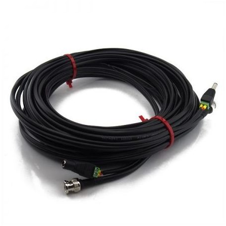 Szerelt profi koax kábel (RG59)+táp 30m (SZKABELDC30)
